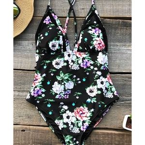 Floral one piece NWT
